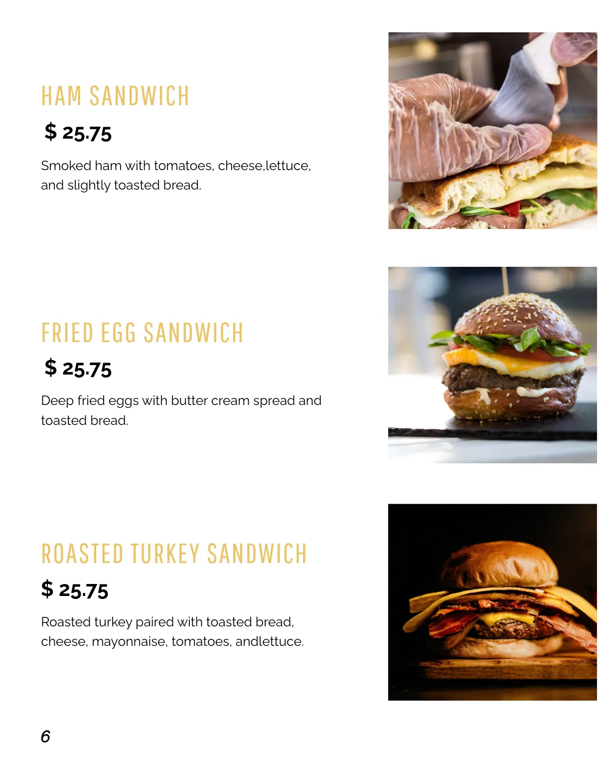 Free Food Catalog Template to Edit Online