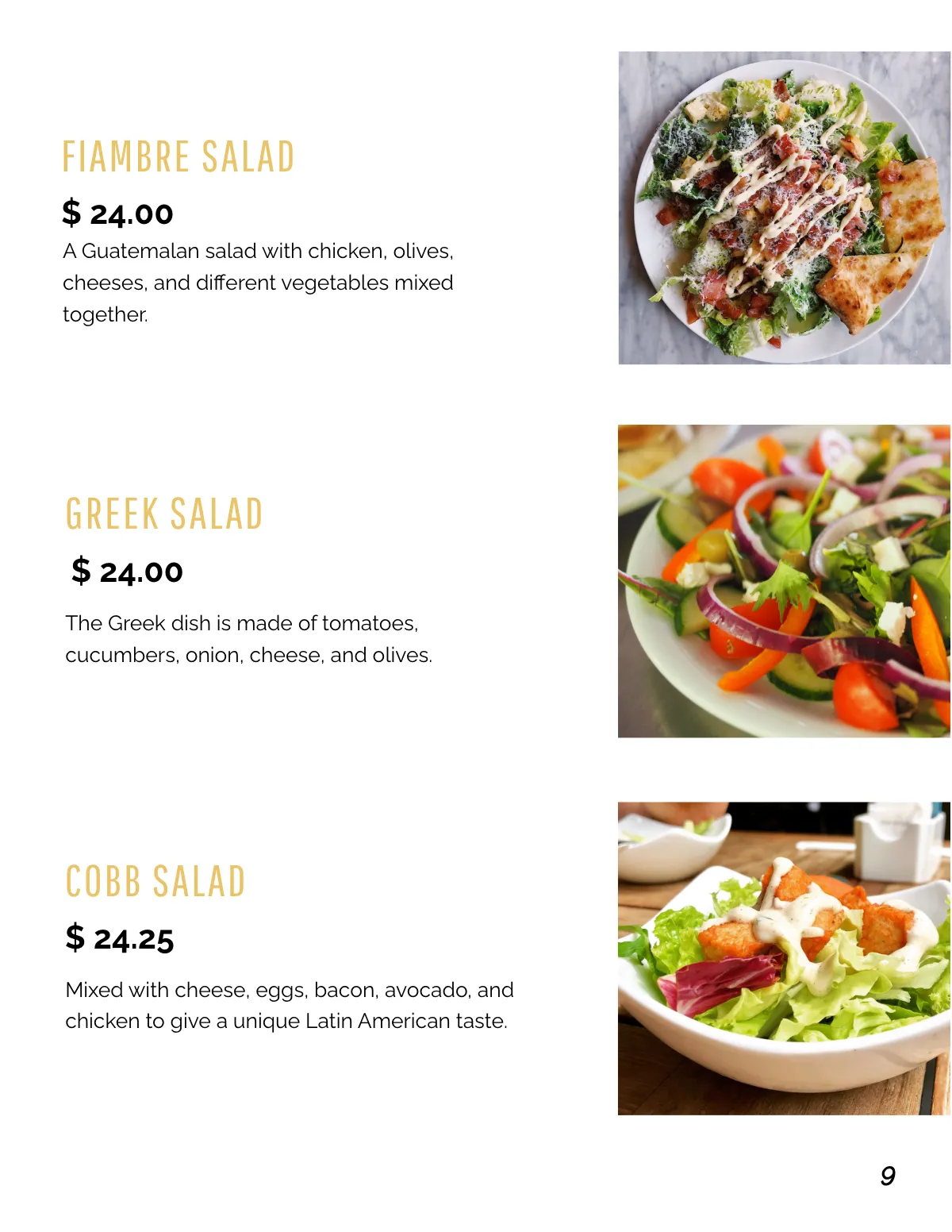 Free Food Catalog Template to Edit Online