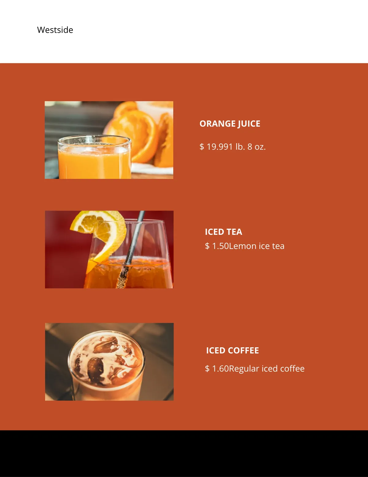 Free Simple Supermarket Catalog Template to Edit Online