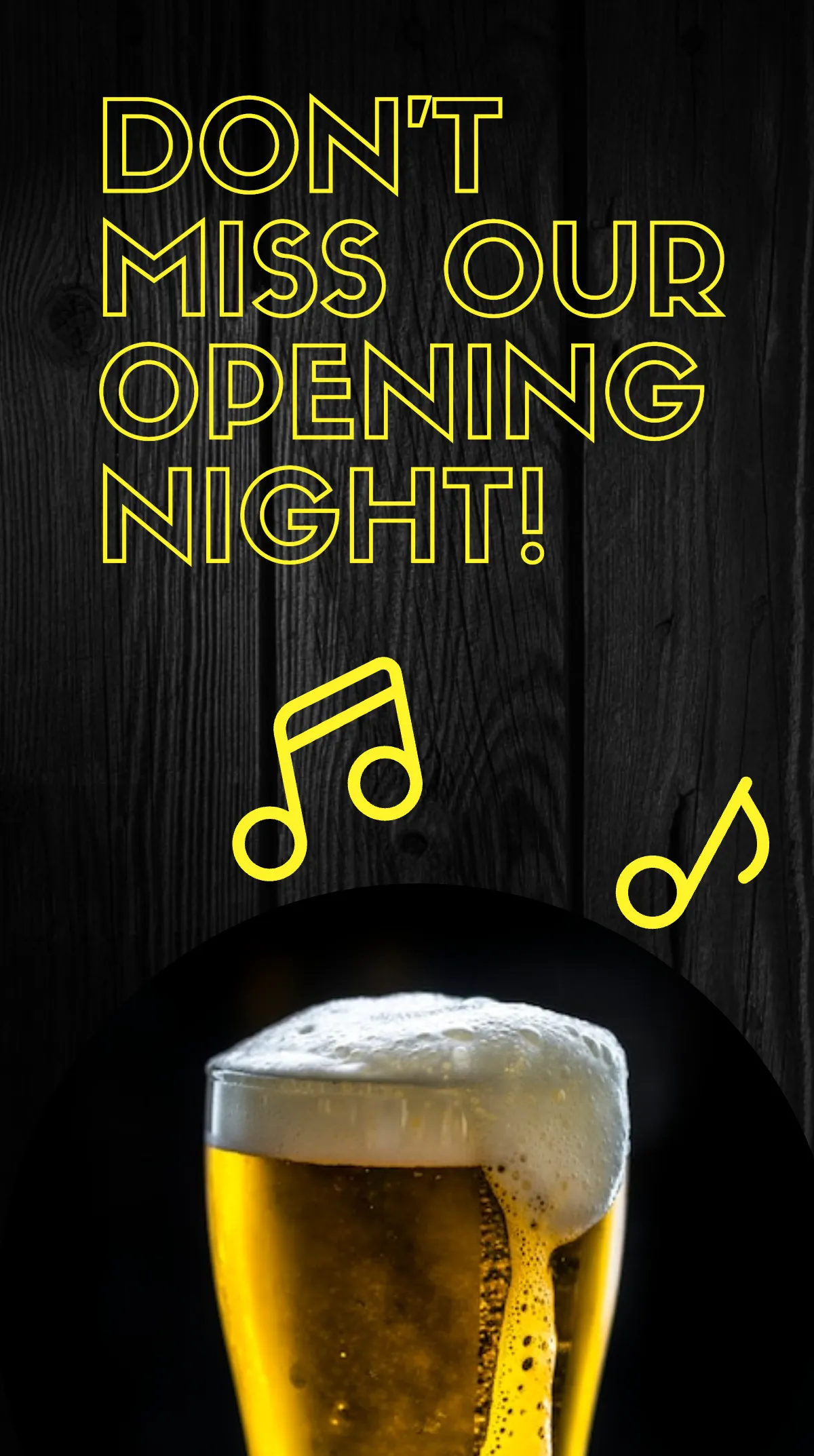 Free Bar Opening Instagram Story Template to Edit Online