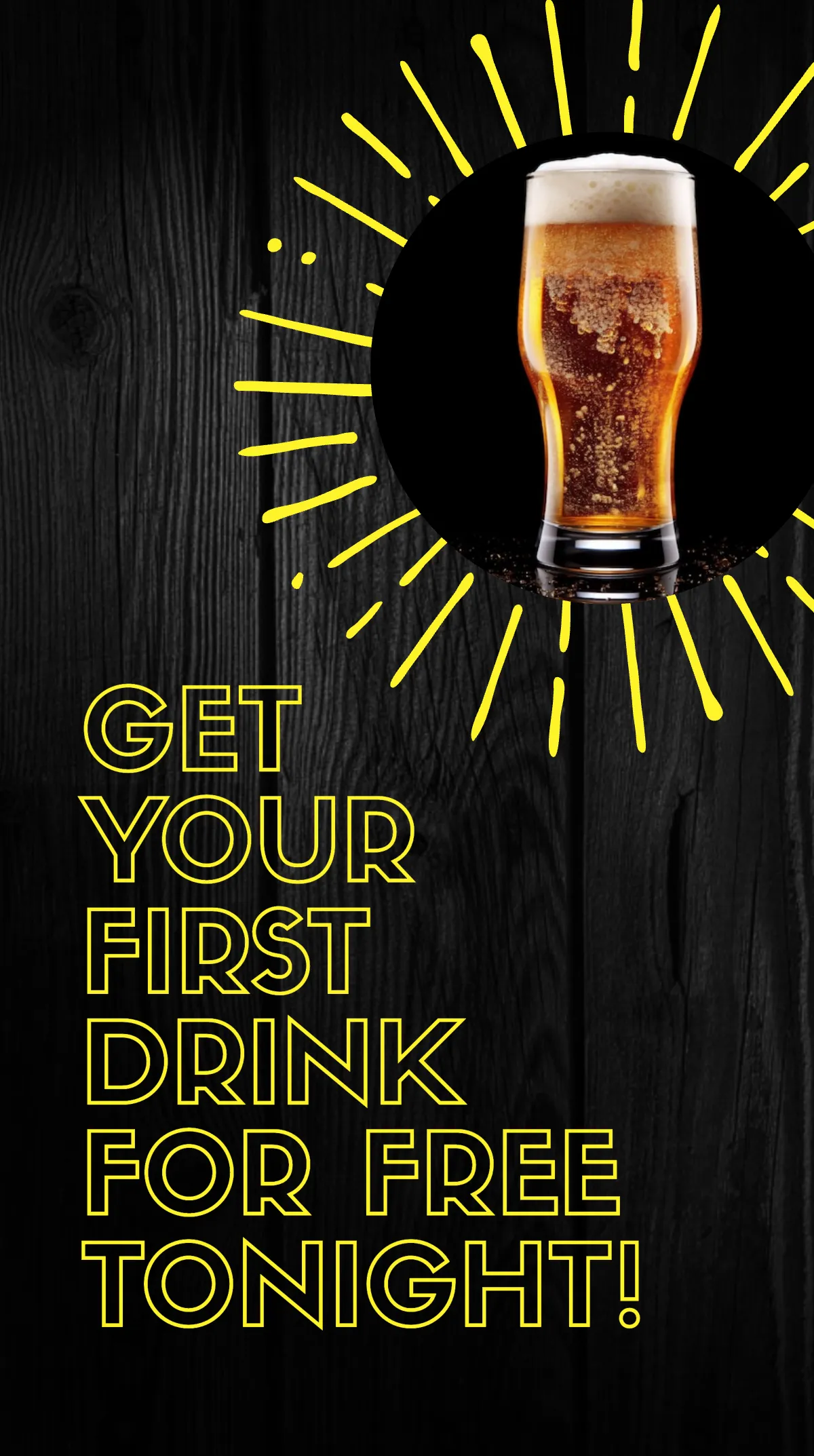 Free Bar Opening Instagram Story Template to Edit Online