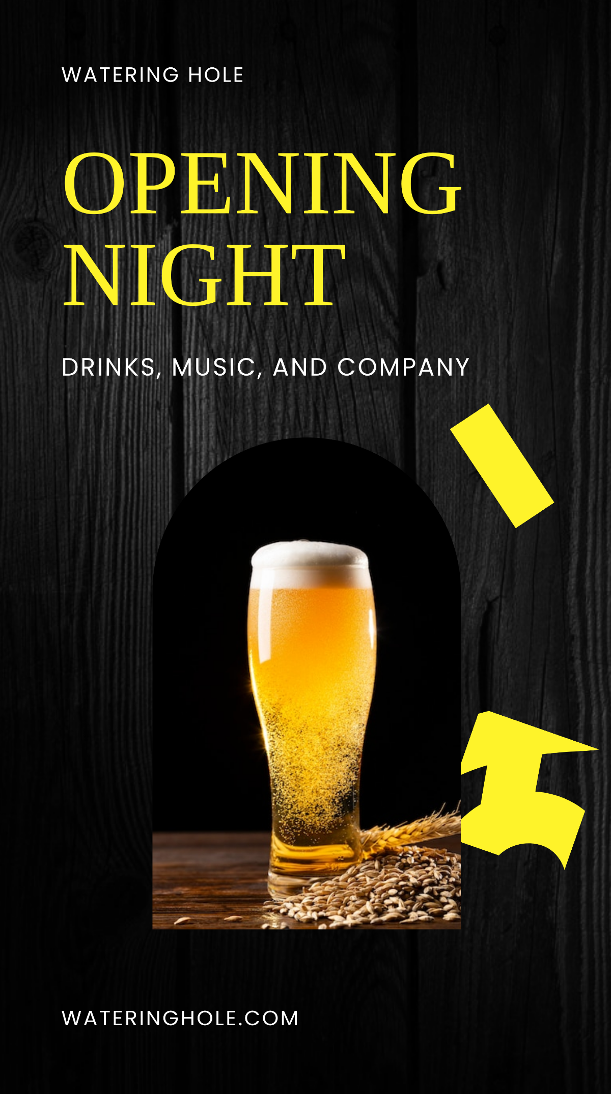 Free Bar Opening Whatsapp Post Template to Edit Online