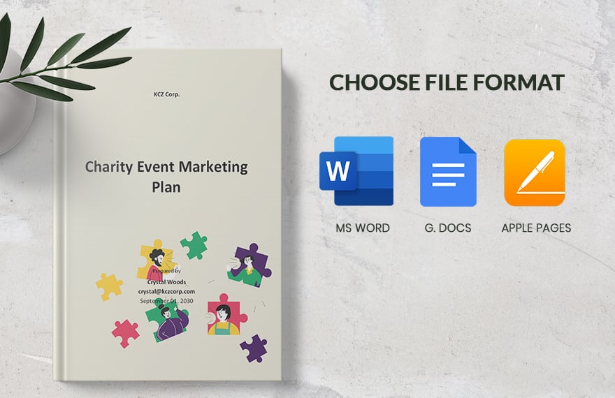 Sample Charity Event Marketing Plan Template