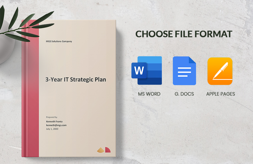 3 Year IT Strategic Plan Template
