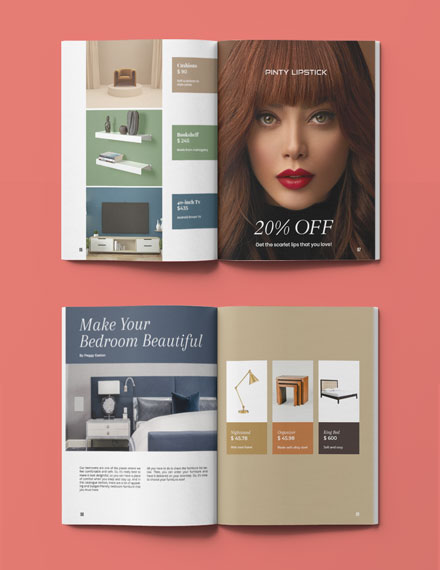 Free Simple Interior Catalogue Template - InDesign, Word, PDF ...