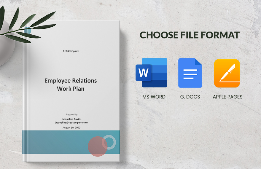 Employee Relations Work Plan Template 
