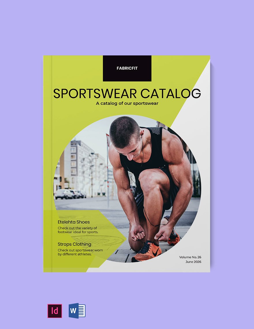 Free Sportswear Catalog Template