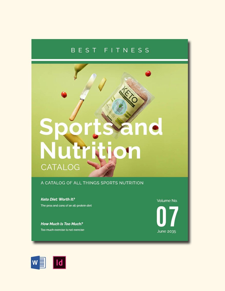 Sports Nutrition Catalog Template