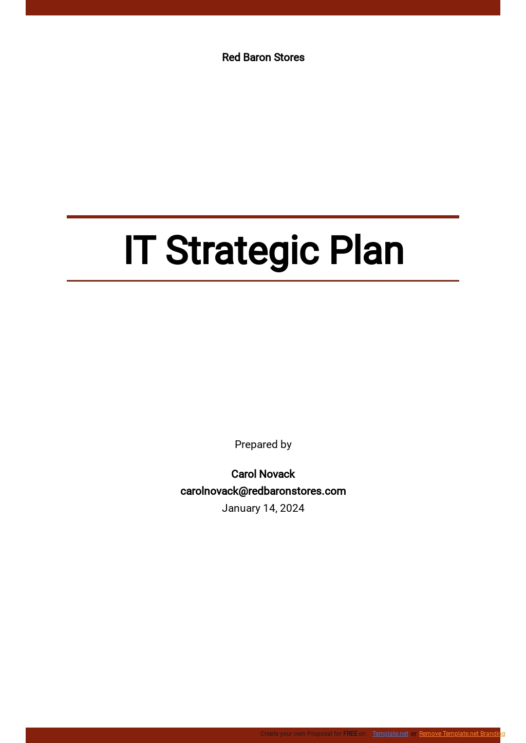  Google Docs Strategic Plan Template 