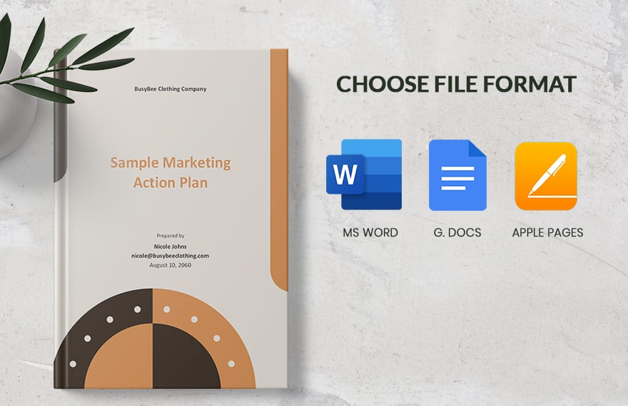Sample Marketing Action Plan Template
