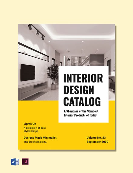 Creative Interior Design Catalog Template