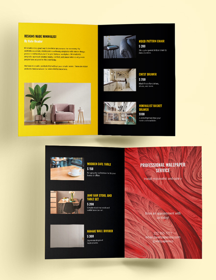 Creative Interior Design Catalog Template