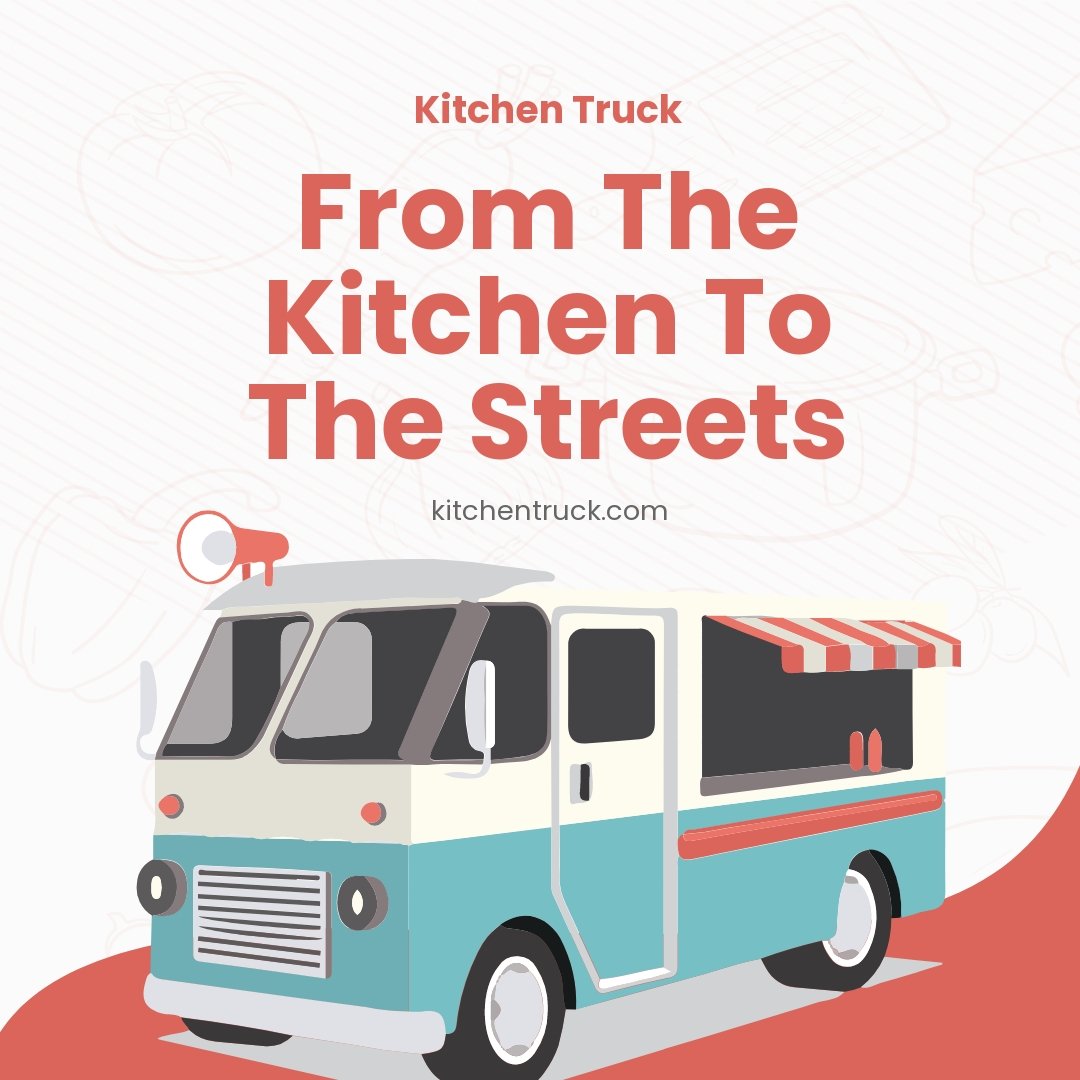 Free Food Truck Ad Instagram Post Template