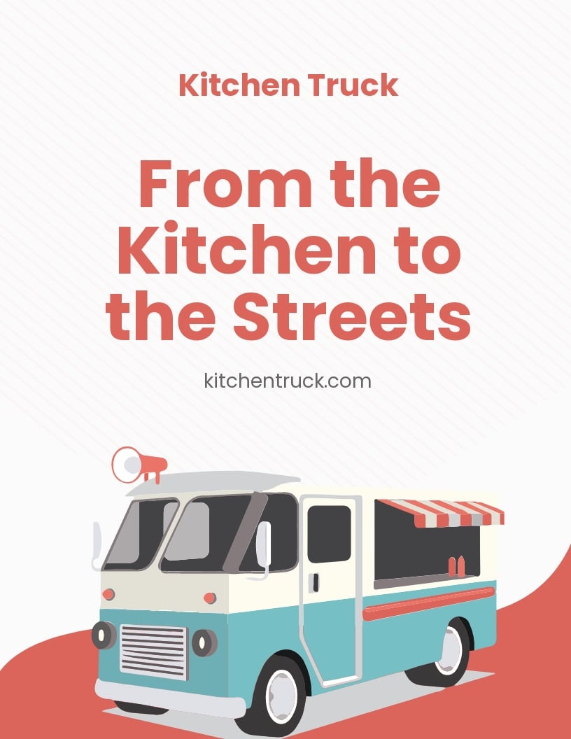 Food Truck Ad Flyer Template