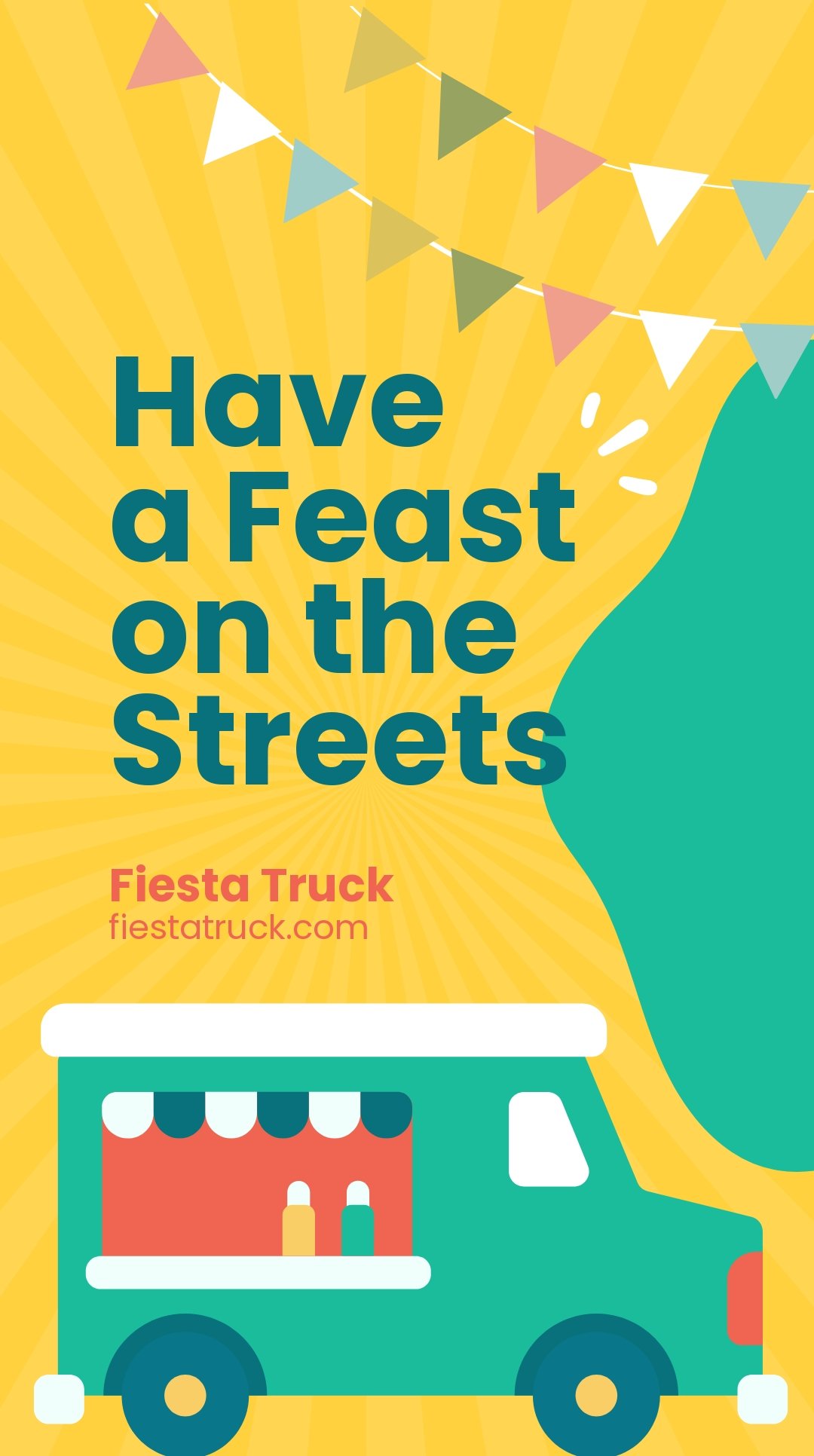 Food Truck Festival Whatsapp Post Template