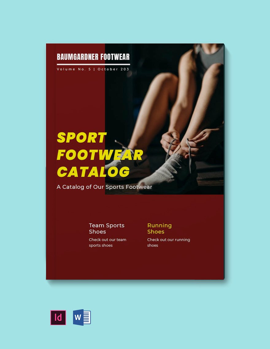 Sports Footwear Catalog Template