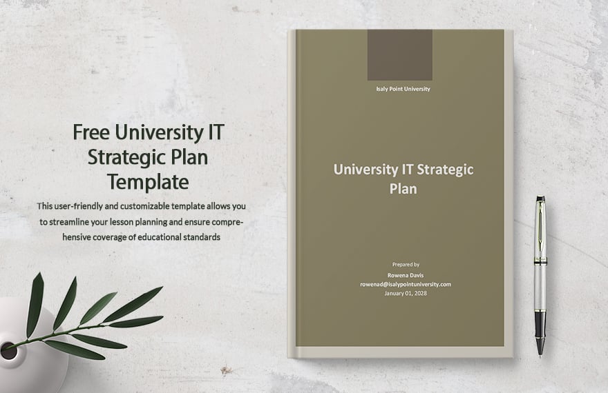 University IT Strategic Plan Template