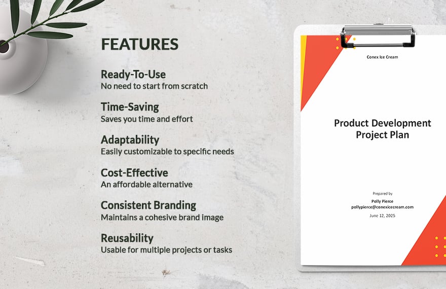 Product Development Project Plan Template