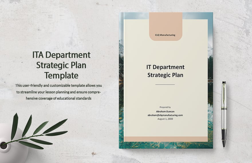 IT Department Strategic Plan Template