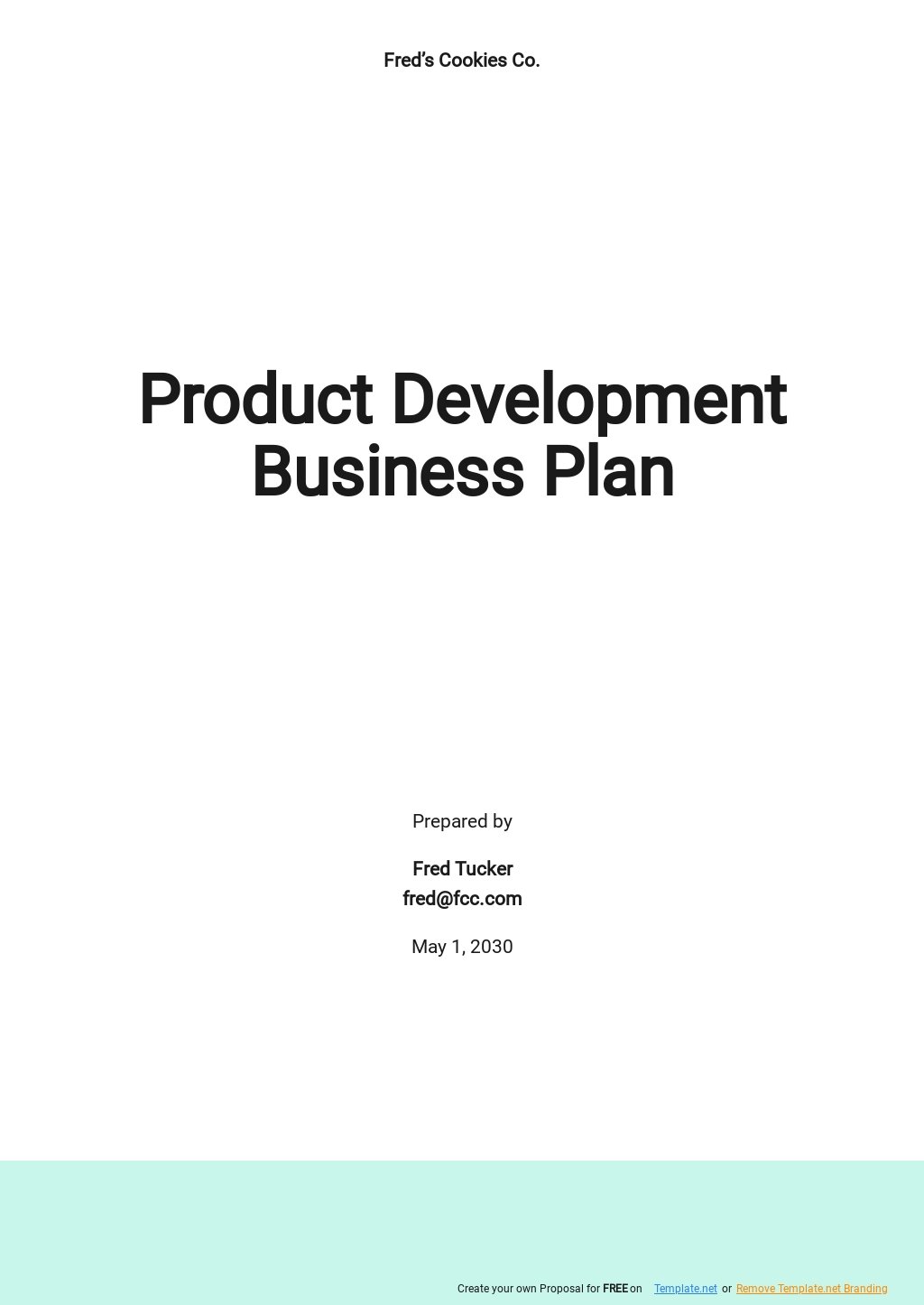 Product Development Business Plan Template.jpe
