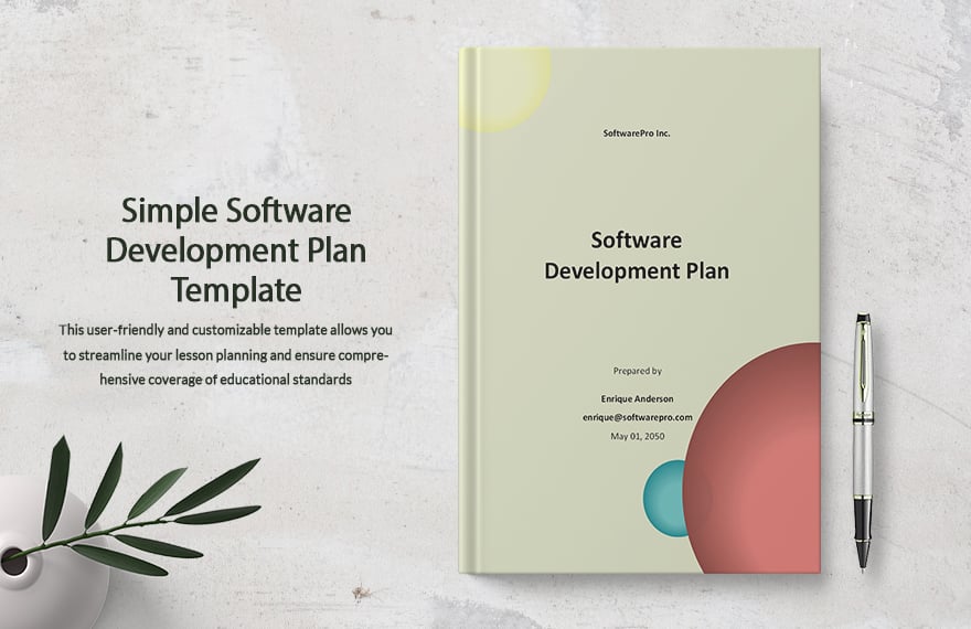 Simple Software Development Plan Template