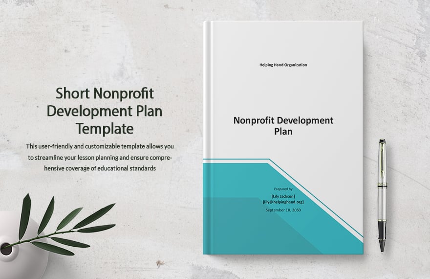 Short Nonprofit Development Plan Template