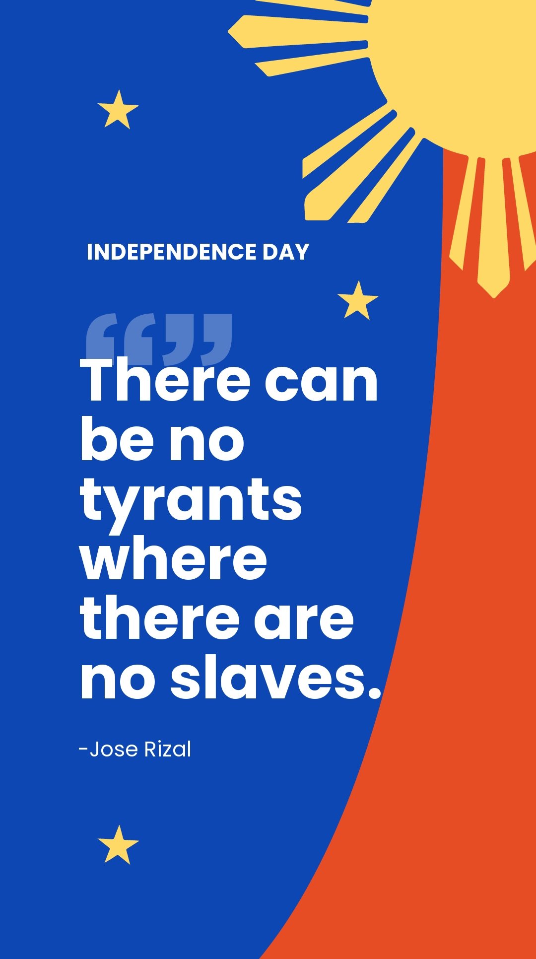Philippines Independence Day Quote Instagram Story Template.jpe