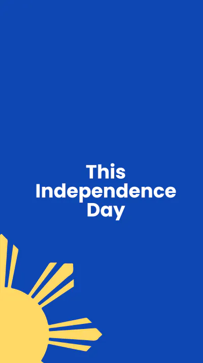 Free Philippines Independence Day Quote Instagram Story Template to Edit Online