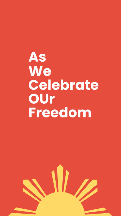 Free Philippines Independence Day Quote Instagram Story Template to Edit Online