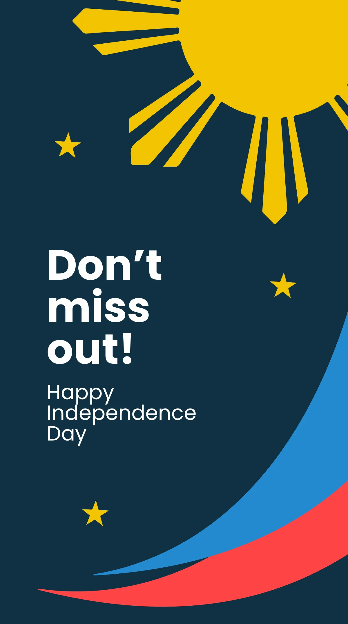 Free Philippines Independence Day Event Instagram Story Template to Edit Online