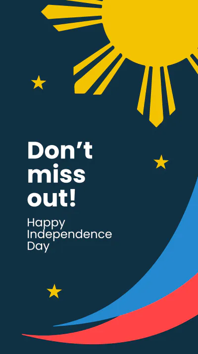 Free Philippines Independence Day Event Instagram Story Template to Edit Online