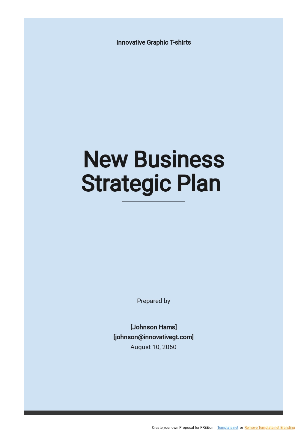 New Business Strategic Plan Template Google Docs, Word, Apple Pages