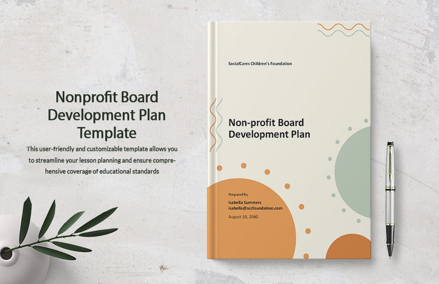 Nonprofit Board Development Plan Template 