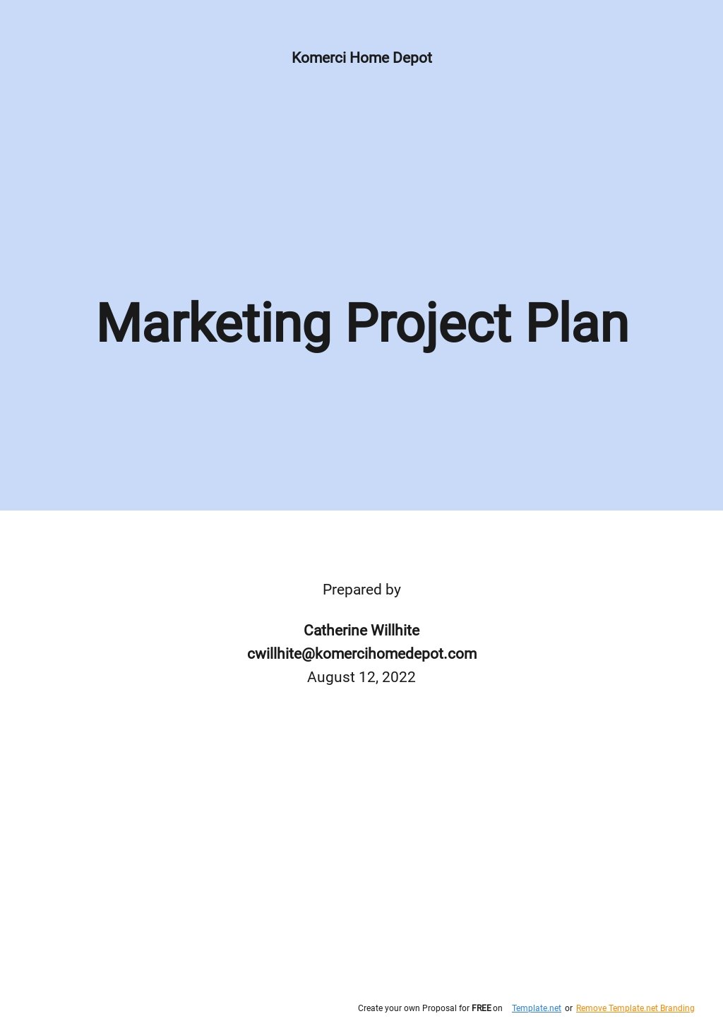 11+ Marketing Project Plan Google Docs Templates Free Downloads