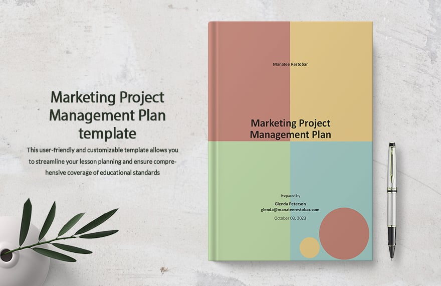 Marketing Project Management Plan template