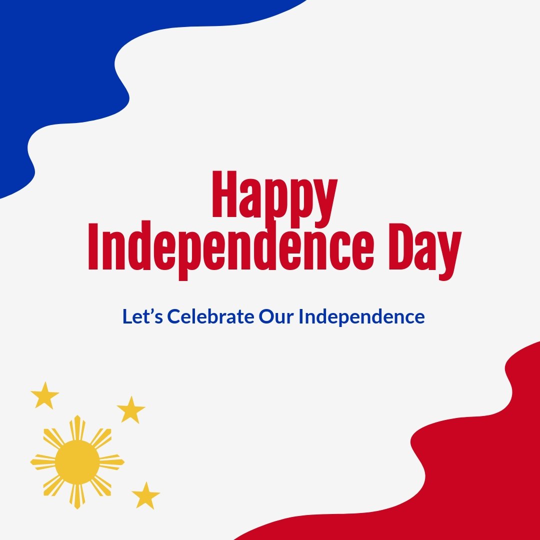 Happy Philippines Independence Day Instagram Post Template