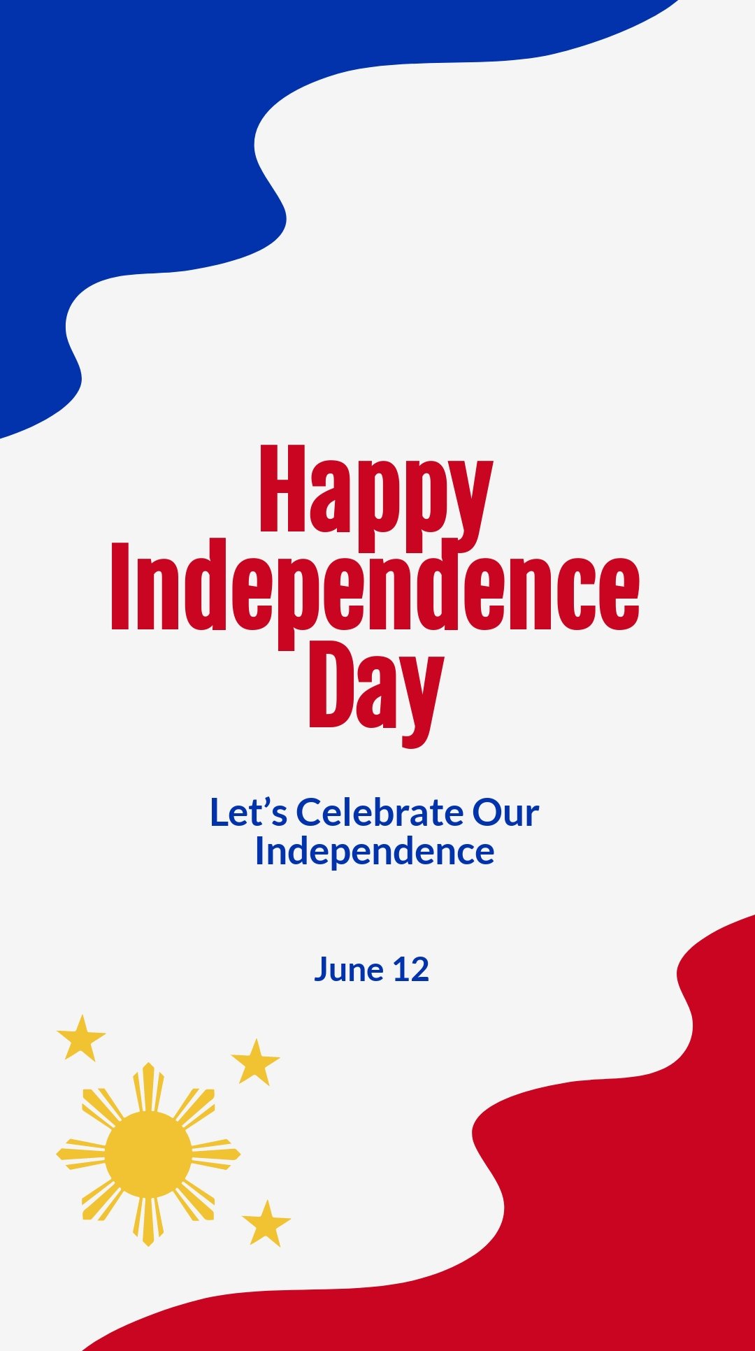 Happy Philippines Independence Day Instagram Story Template