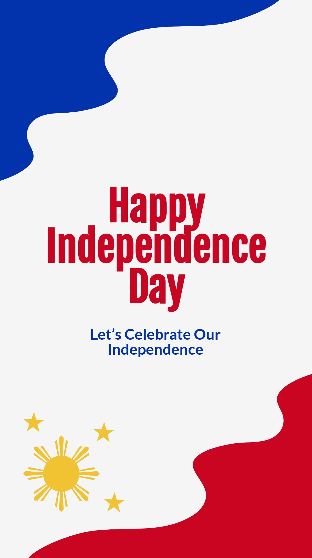 Happy Philippines Independence Day Whatsapp Post Template