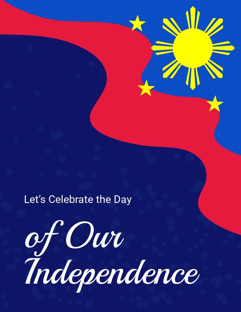 Philippines Independence Day Celebration Flyer Template.jpe