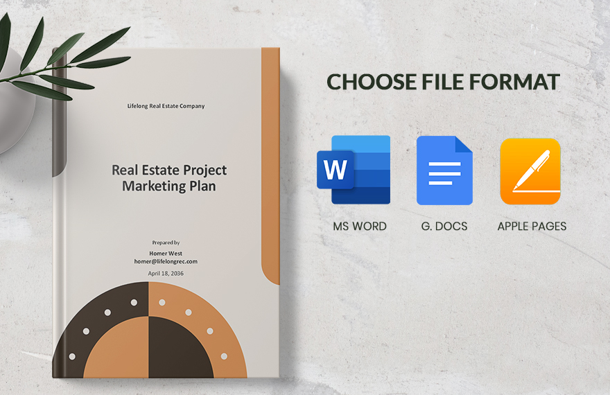 Real Estate Project Marketing Plan Template