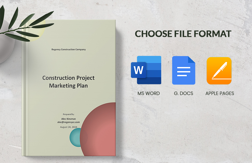 Construction Project Marketing Plan Template