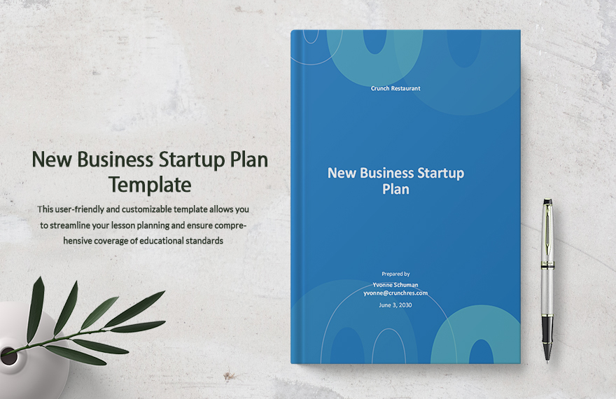 New Business Startup Plan Template