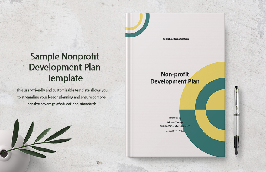 Sample Nonprofit Development Plan Template in Pages PDF Word Google