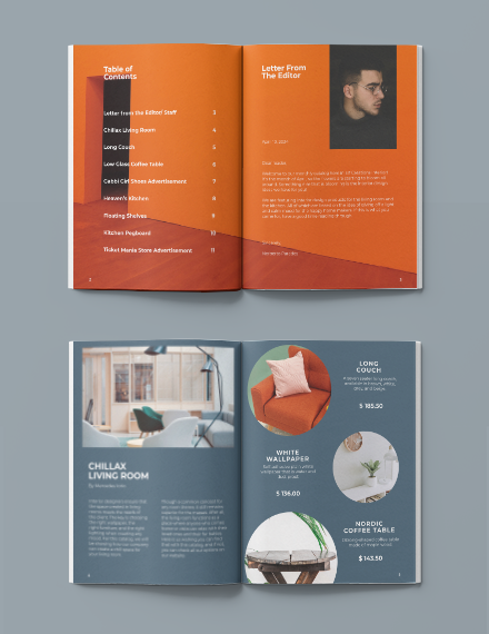 Editable Interior Design Product Catalog