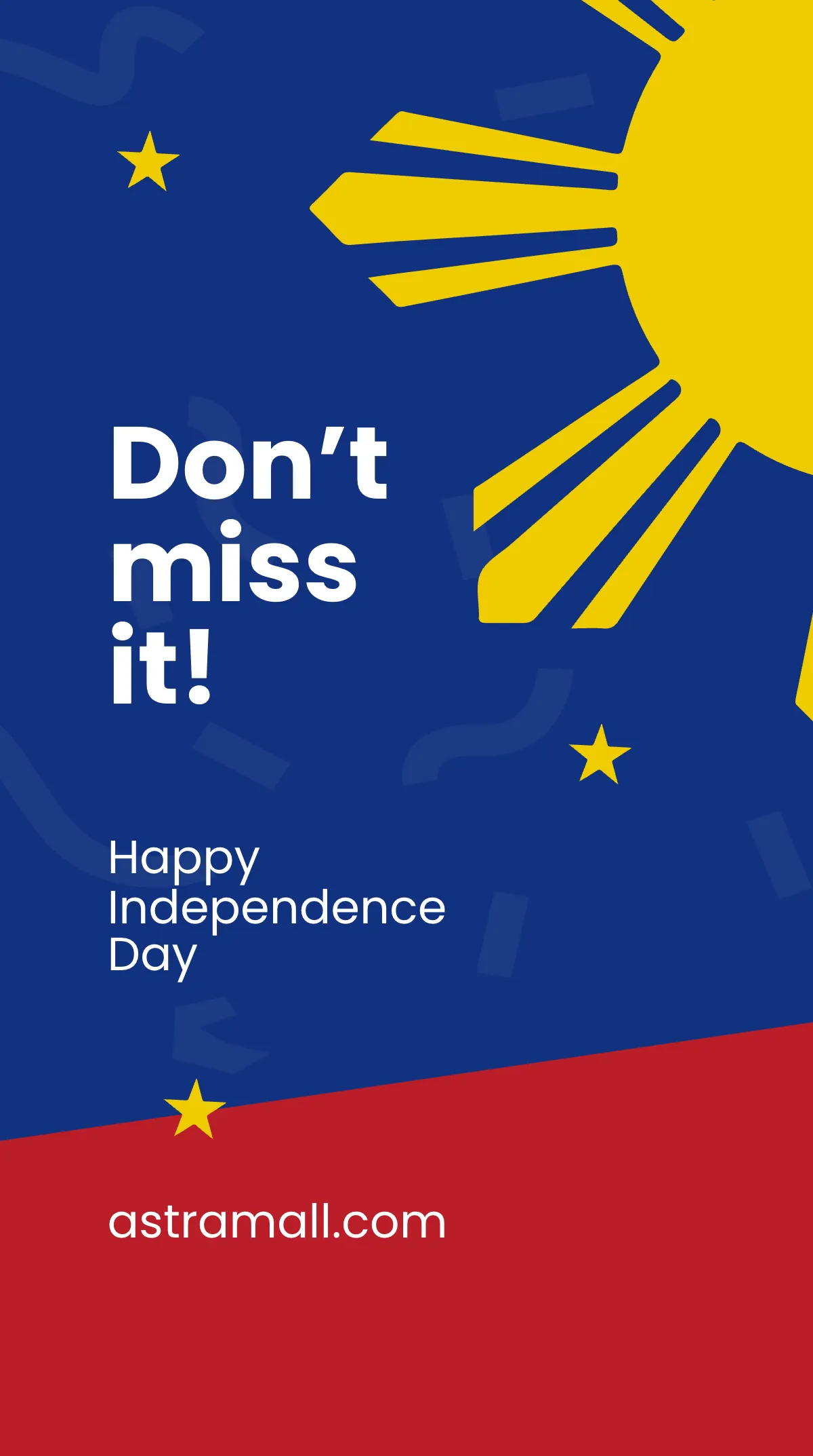 Free Philippines Independence Day Sale Instagram Story Template to Edit Online