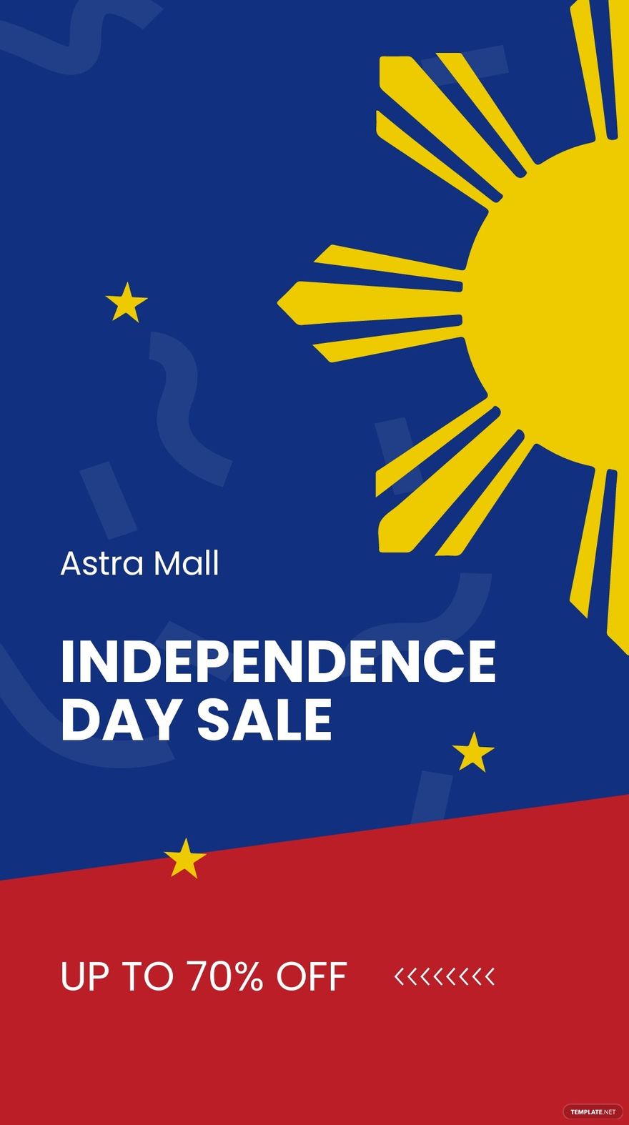 Philippines Independence Day Sale Whatsapp Post Template