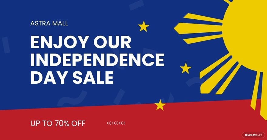 Philippines Independence Day Sale Facebook Post Template.jpe