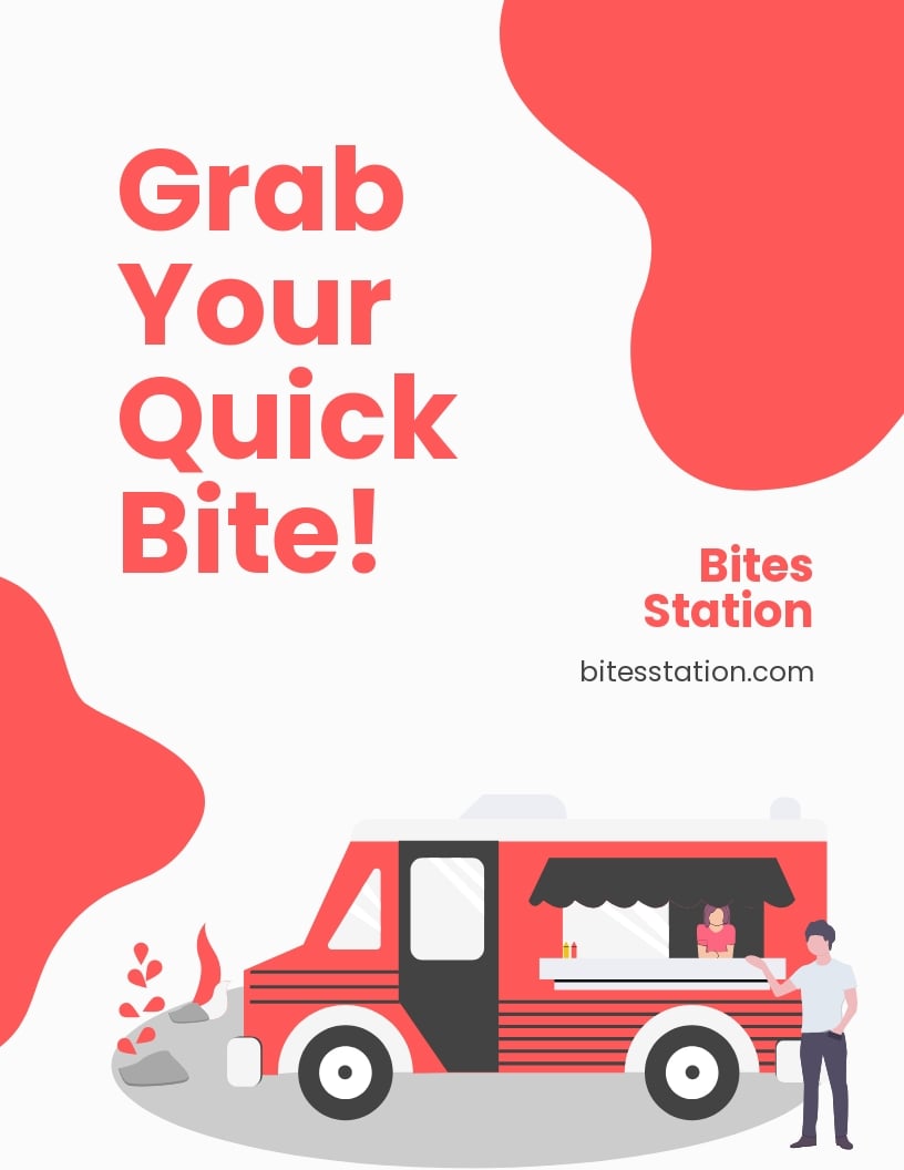 Food Truck Promotion Flyer Template