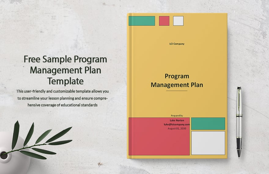 Sample Program Management Plan Template