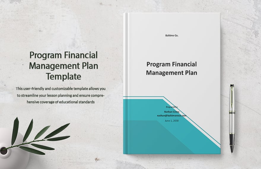 Program Financial Management Plan Template